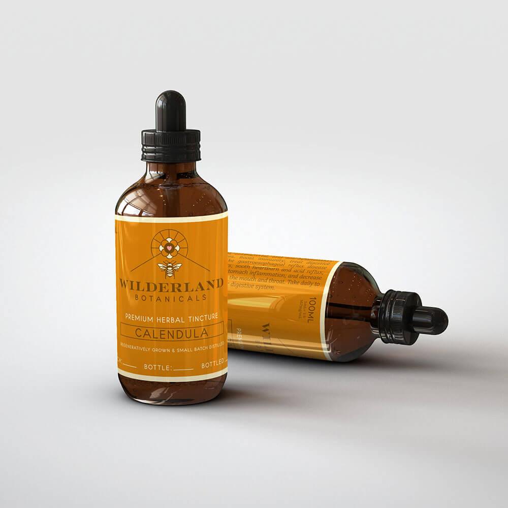 Organic Calendula tincture - Wilderland Botanicals