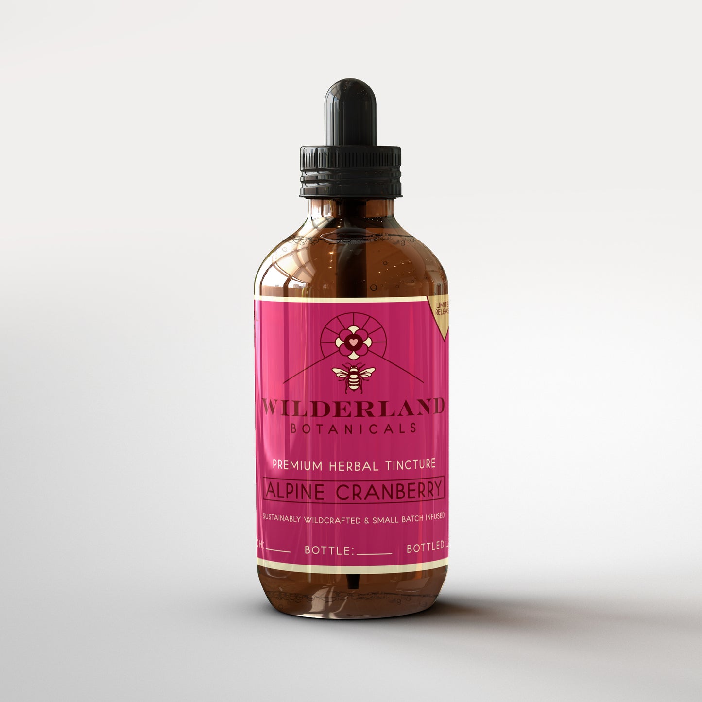 
                  
                    Wildcrafted Alpine Cranberry Tincture, 100mL Bottle - Wilderland Botanicals
                  
                