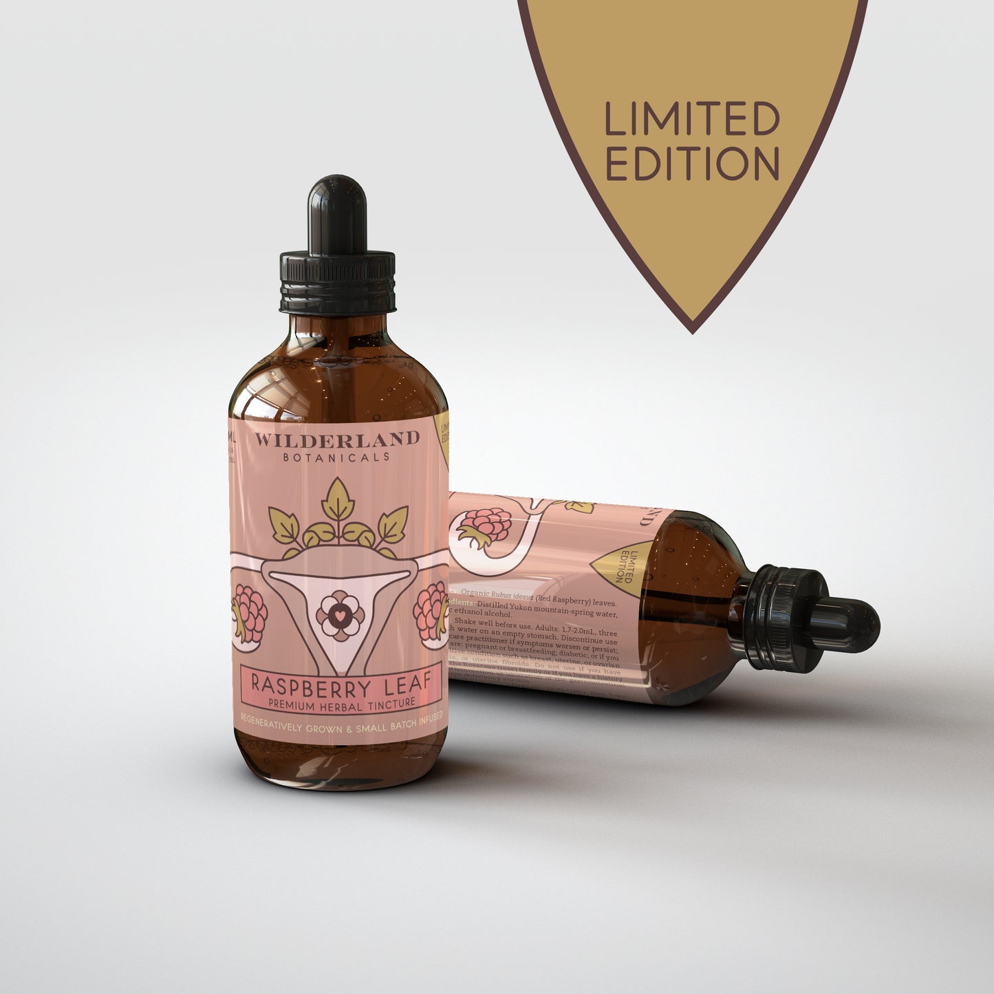 Organic Raspberry Leaf tincture - Wilderland Botanicals