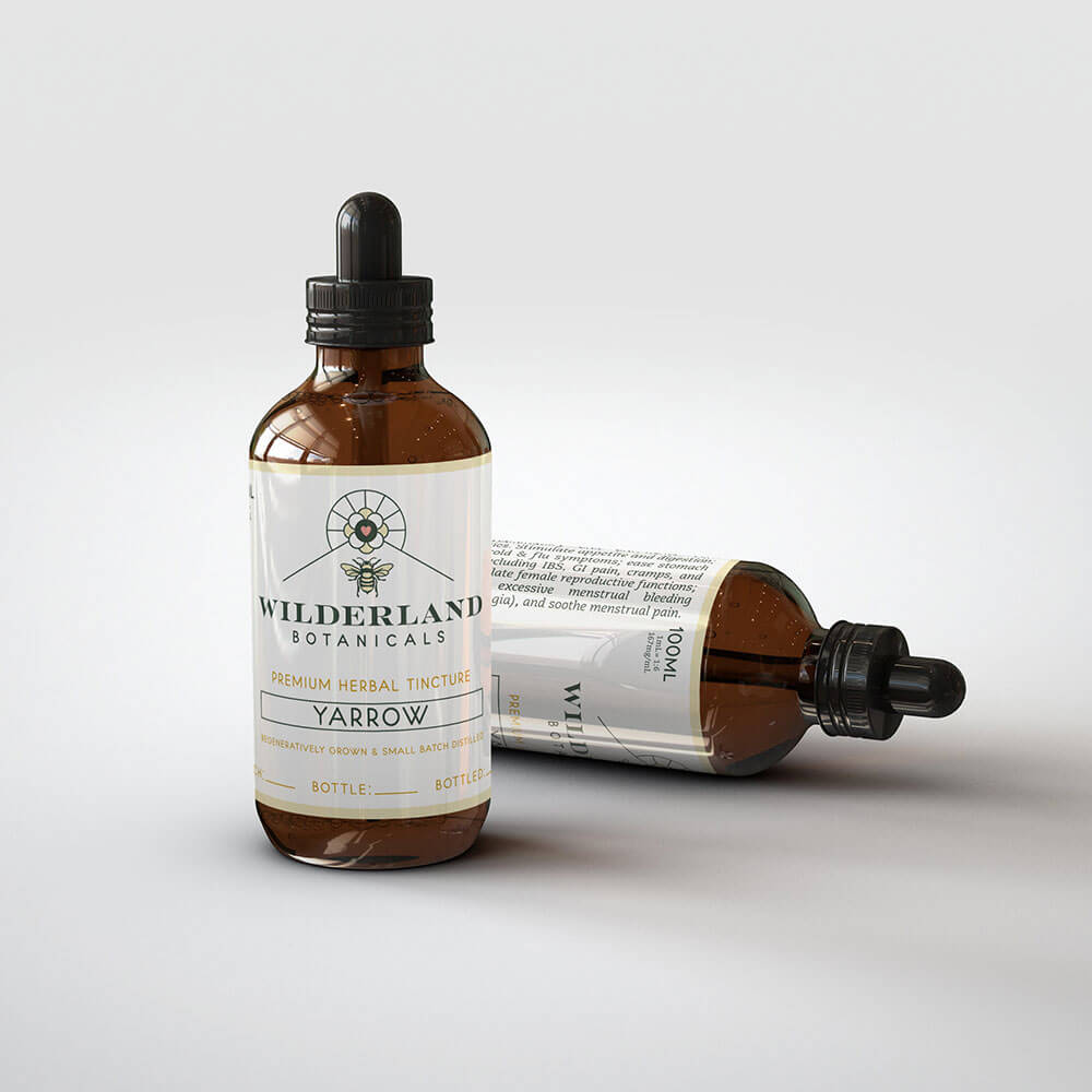 Organic Yarrow tincture - Wilderland Botanicals